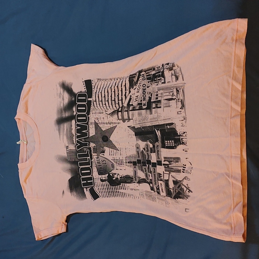 Hollywood Graphic Tee - Pink Women’s Top